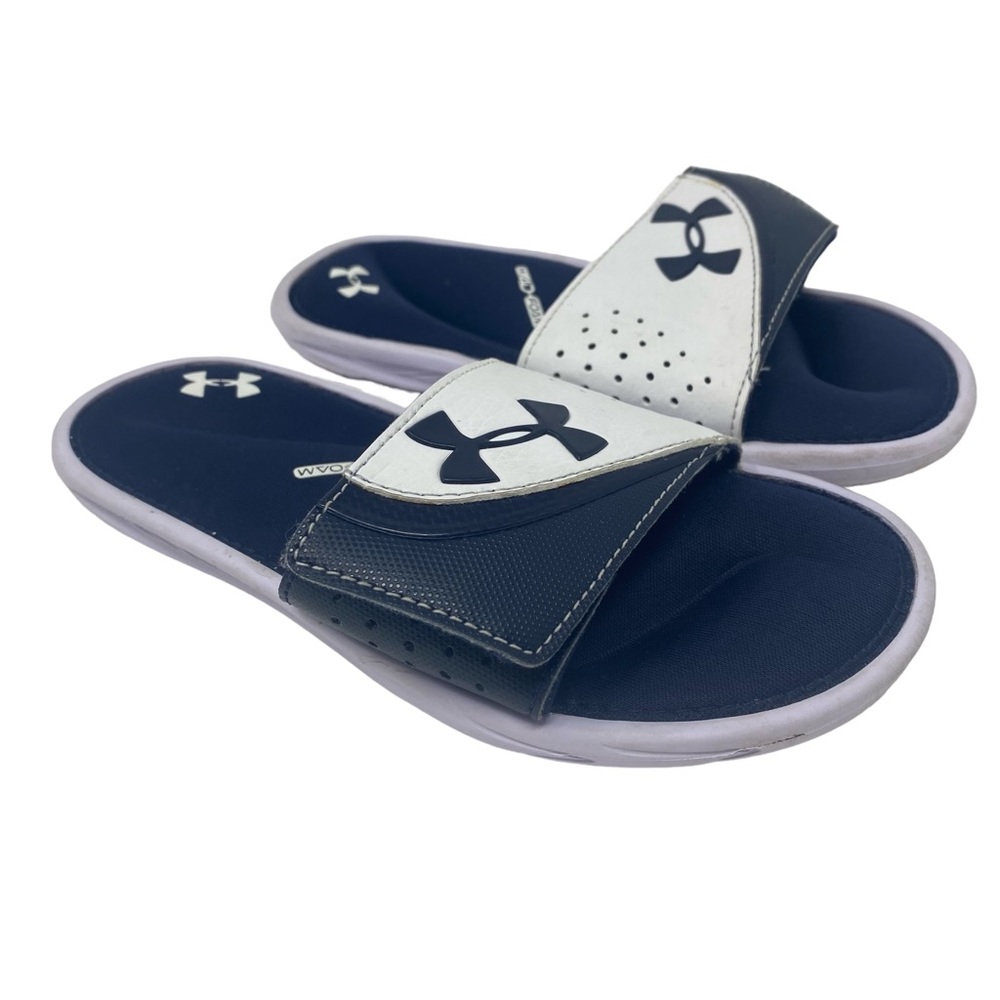 Under Armour Boys Ignite VI Slides Open Toe Sandals Flip Flops Size 1